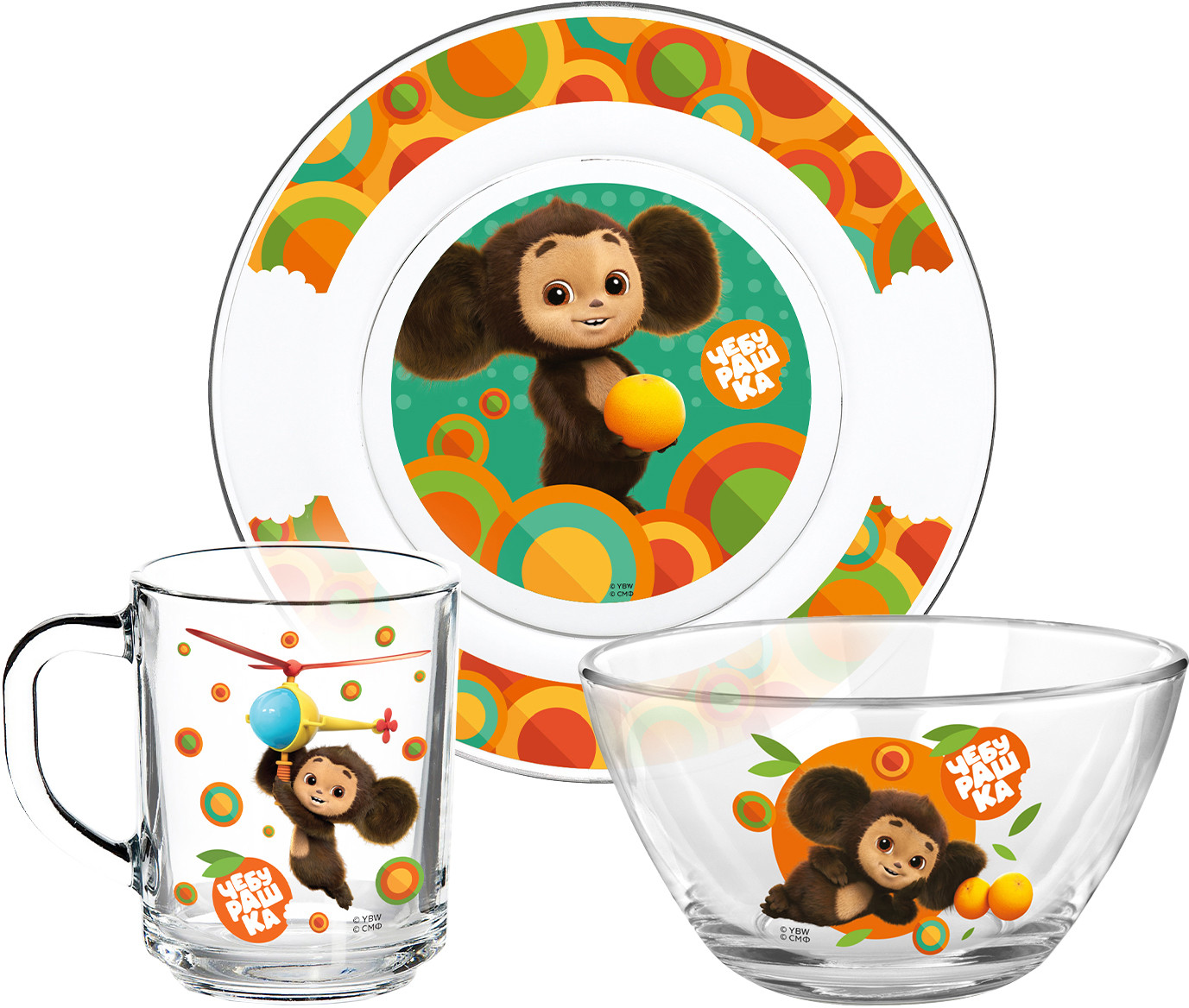 Набор посуды детской «Чебурашка» | Чебурашка | ND Play