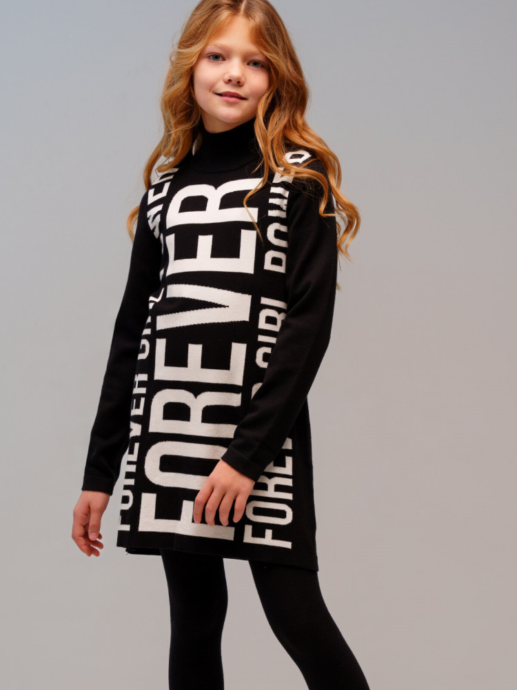 Платье для девочек | Black chic | PlayToday