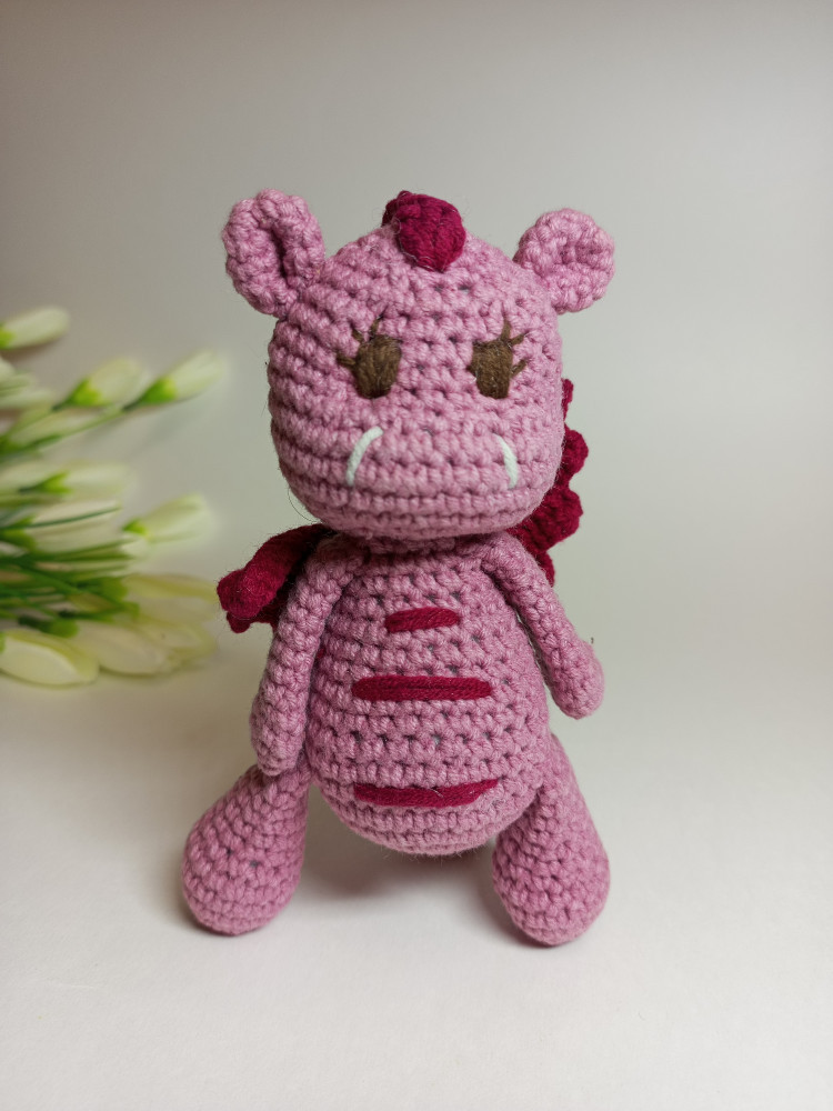 Игрушка вязаная «Дракончик»