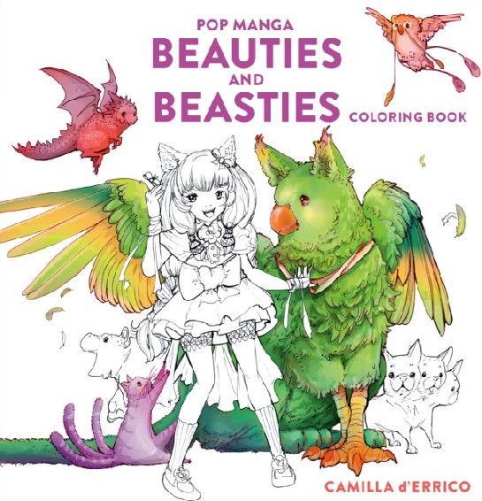 Pop Manga Beauties and Beasties Coloring Book