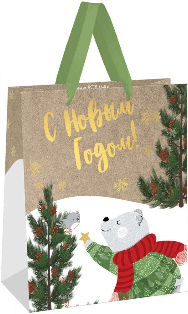 Пакет подарочный «NY bear» | Meshu