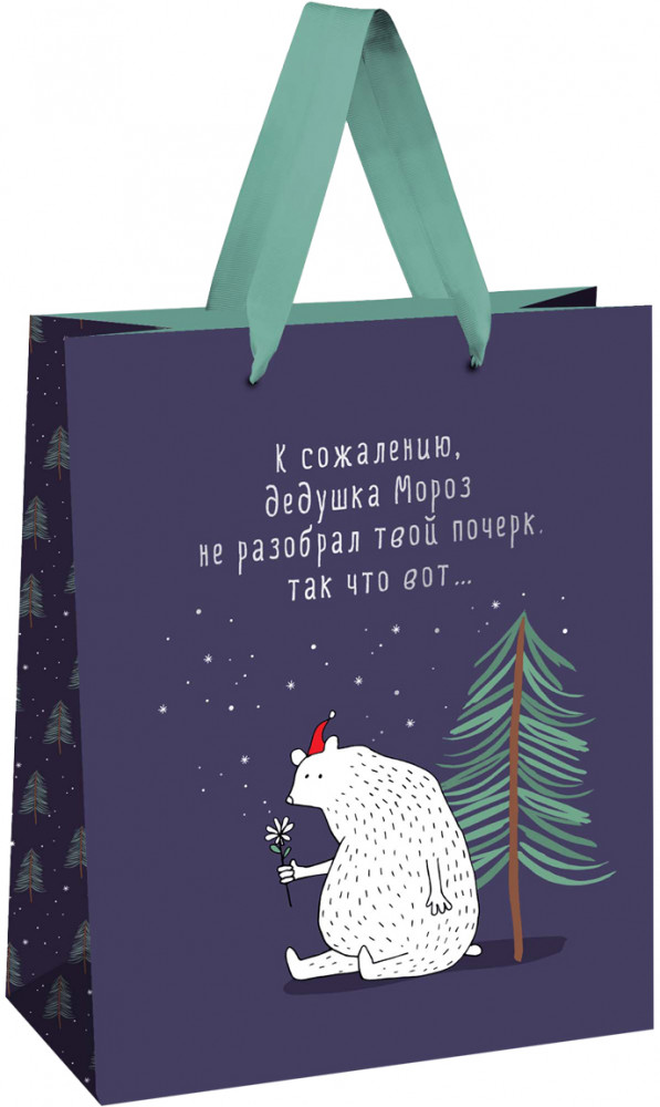 Пакет подарочный «Новогоднее недопонимание» | Meshu