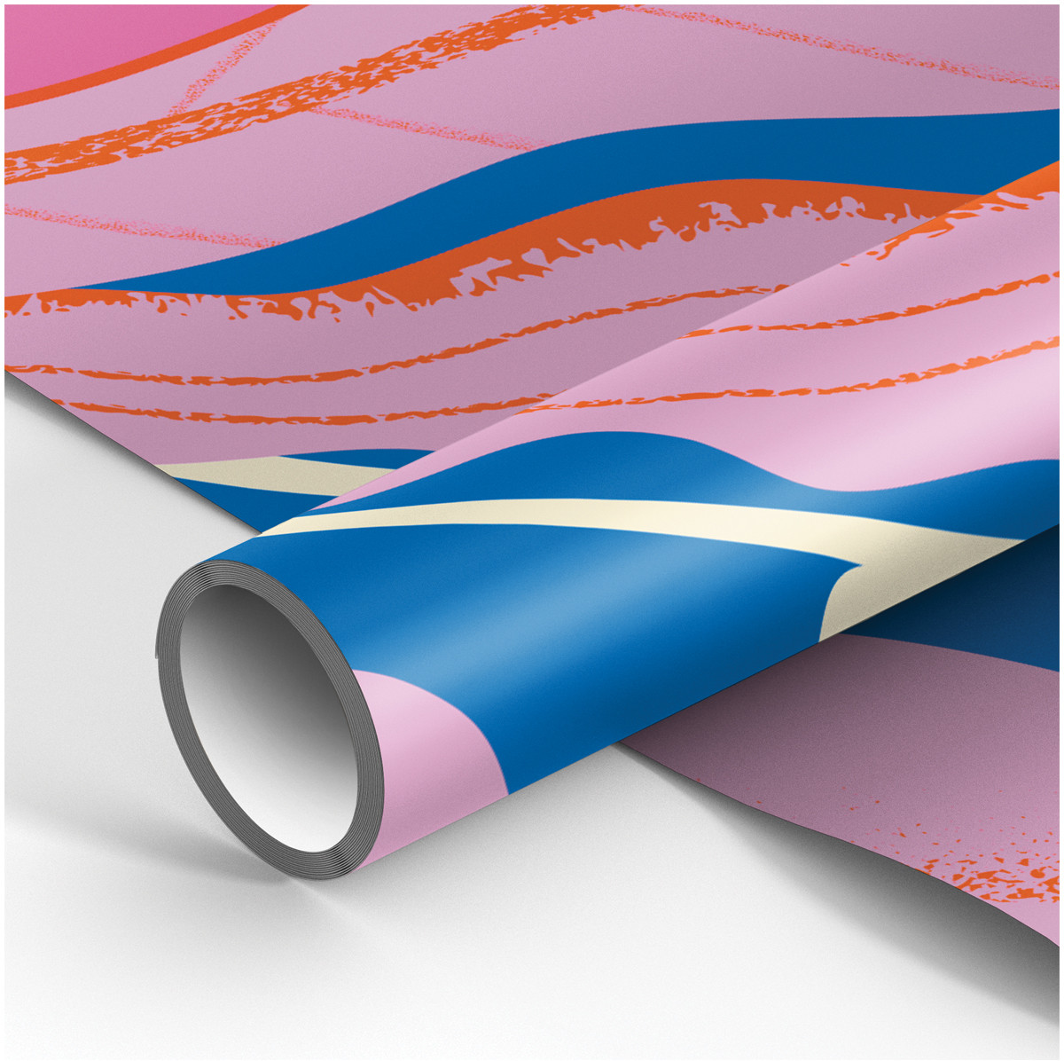 Бумага упаковочная «Неоновые цветы» | Meshu