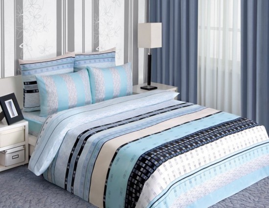 Комплект постельного белья «Polo» (евро, бязь-люкс, 2 наволочки 50х70, пододеяльник на пуговицах) | Mona Liza