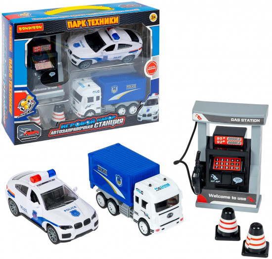 Набор игровой «Автозаправочная станция. Полиция»