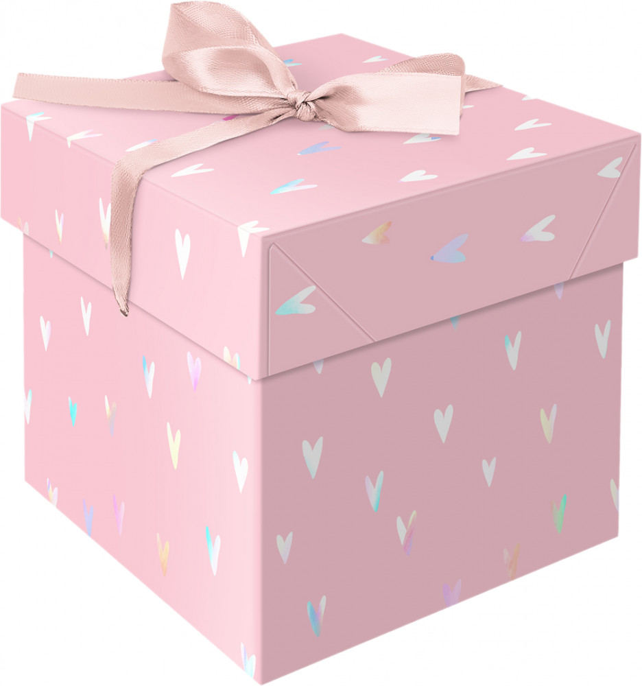 Коробка складная подарочная «Hearts» | Meshu