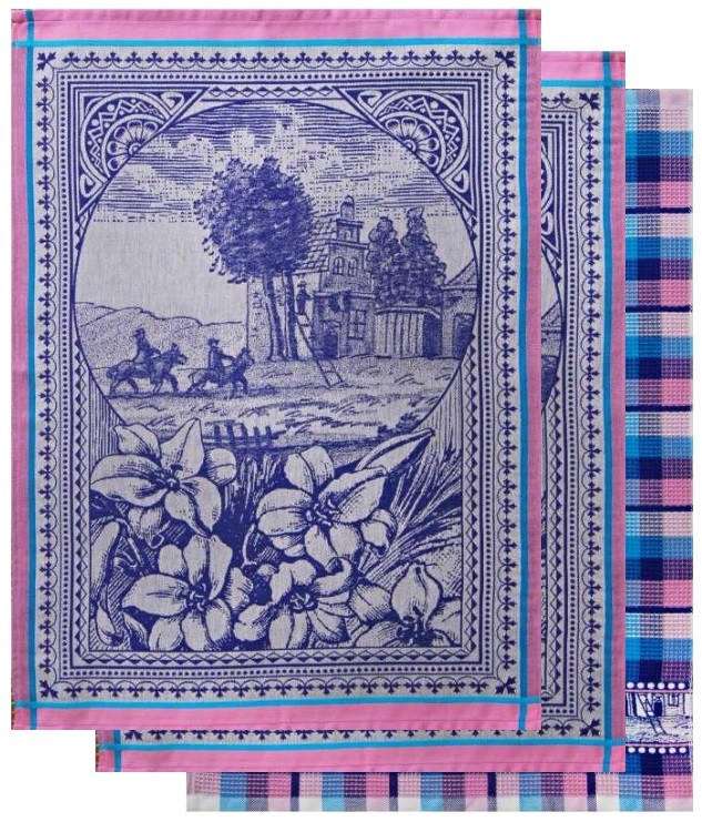 Комплект полотенец пестротканых "Fornello" (Cleanelly Collection, гладкотканое 50х70 - 2 шт., вафельное 50х70 - 1 шт.) в подарочной упаковке | Fornello | ДМ Текстиль