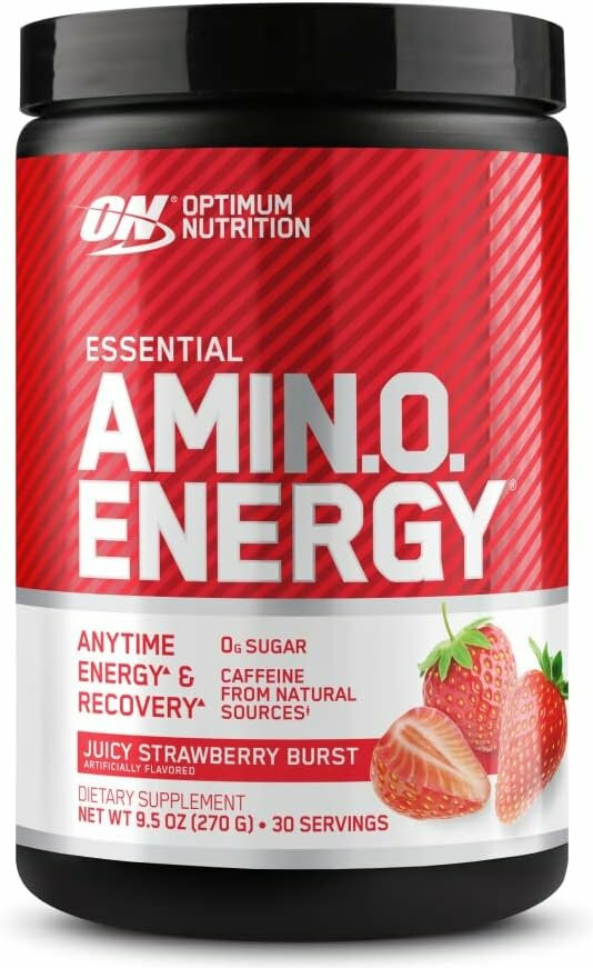 Аминокислоты со вкусом клубники «Amino Energy. Juicy strawberry burst» | Optimum Nutrition