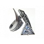 Кольцо «Сольвейг» (покрытие - черненое серебро)