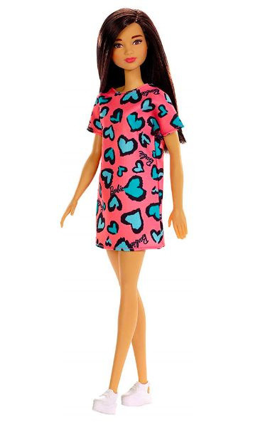 Кукла «Стиль Брюнетка в розовом платье»