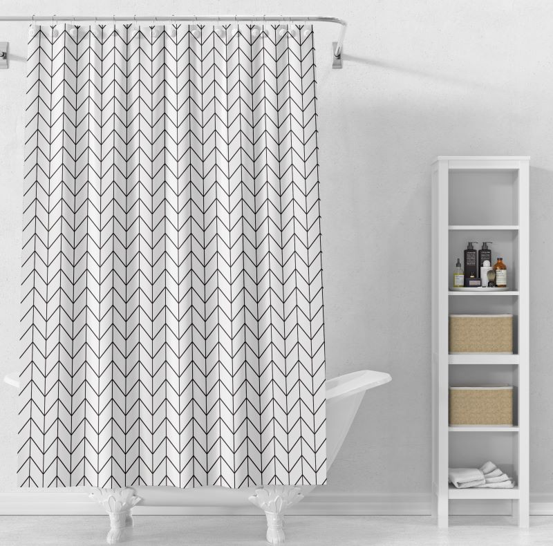 Штора для ванной «Грани» | Delphinium