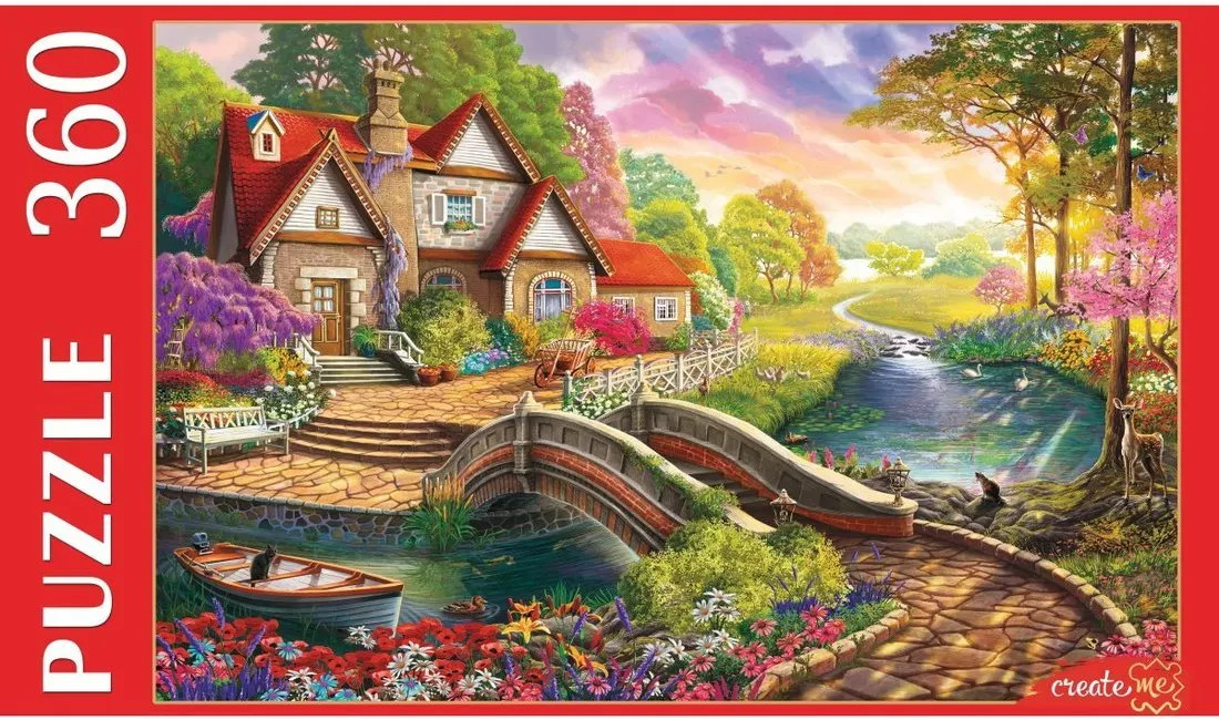 Пазл «Домик мечты» | Рыжий кот