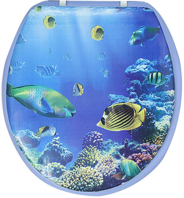 Сиденье для унитаза «Озорные рыбки» | Delphinium