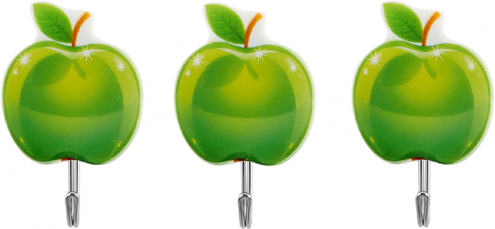 Набор крючков самоклеящихся «Яблоки» | Delphinium