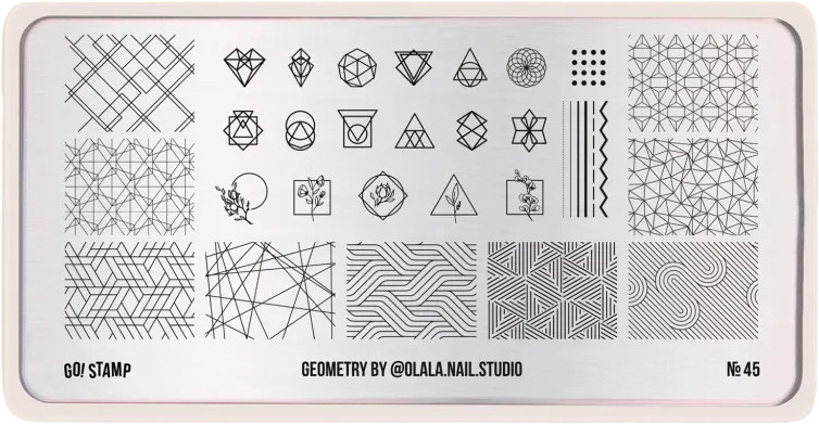 Пластина для стемпинга №45 | Go! Stamp