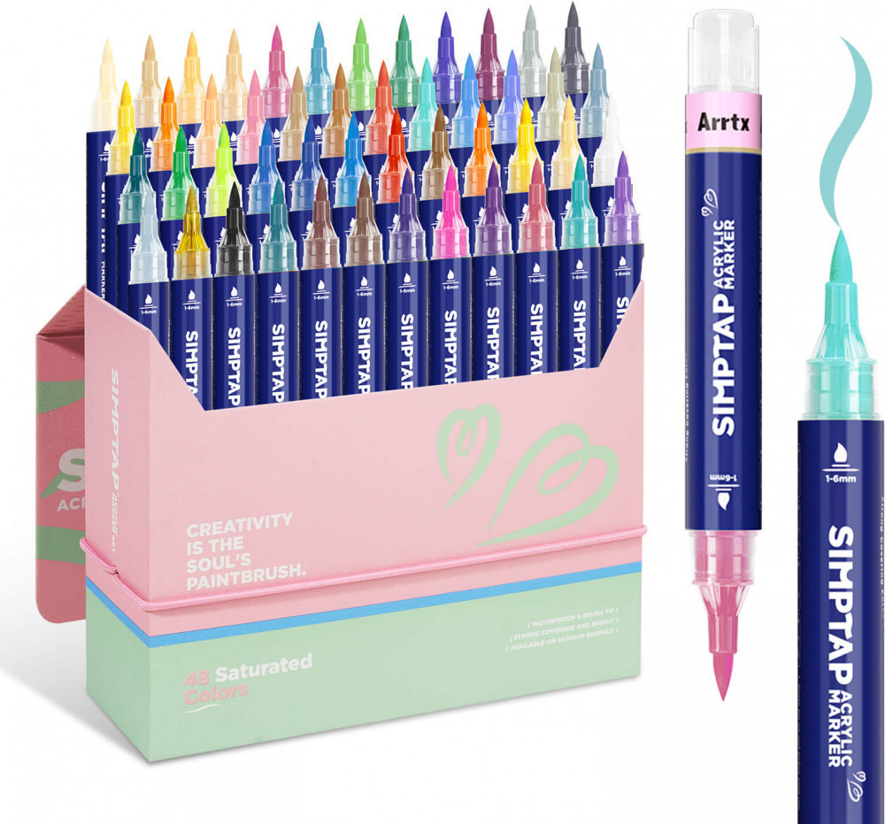 Набор акриловых маркеров с верхним клапаном | ARRTX