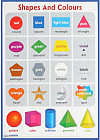 Формы и цвета / Shapes and Colours. Наглядное пособие