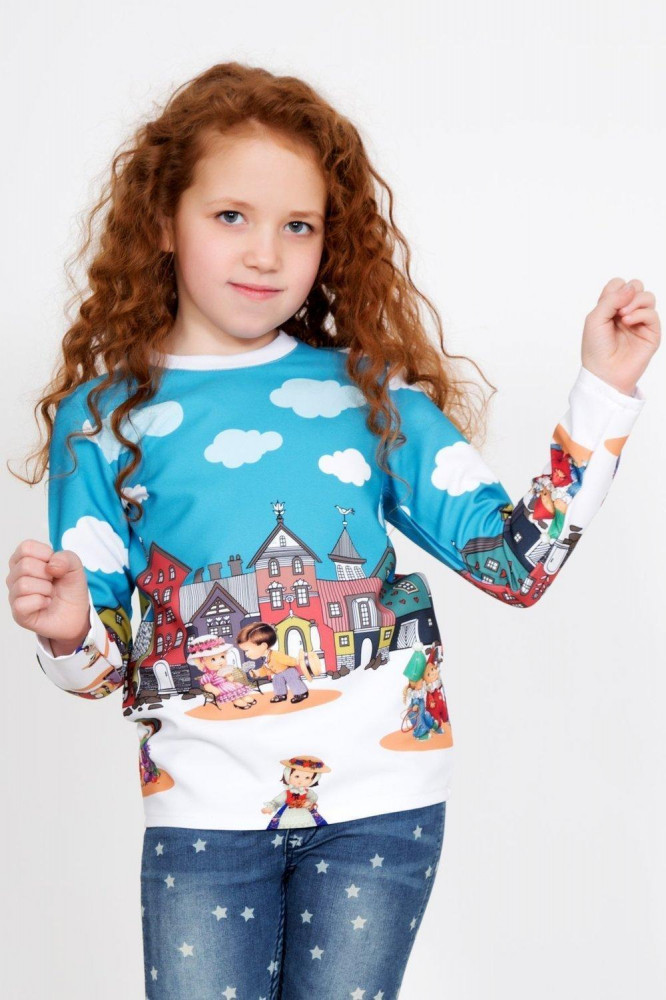 Лонгслив для девочек Вида | Lika Dress