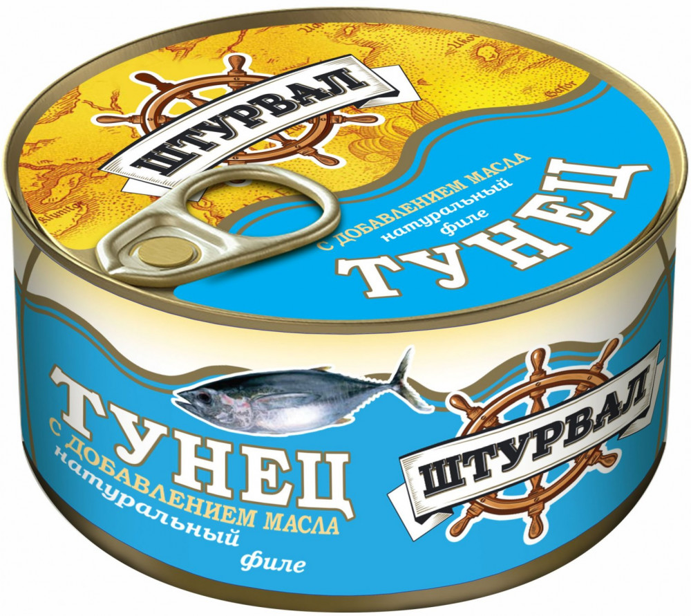 Тунец натуральный с добавлением масла | Штурвал