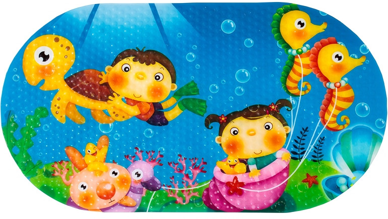 Коврик противоскользящий в ванну «Море» | Delphinium