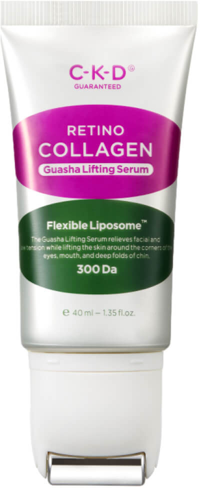 Сыворотка для лица коллагеновая с роликовым массажёром «Retino-Collagen Guasha Lifting Serum» | CKD