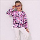 сердечки леопард на розовом