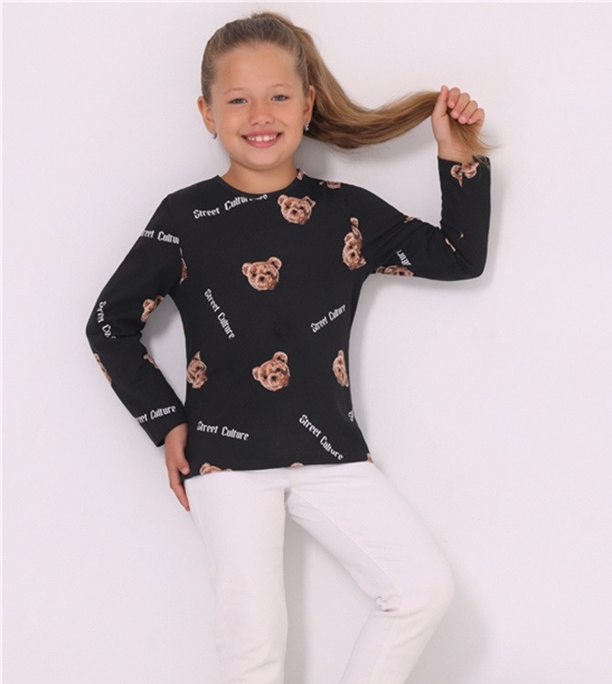 Лонгслив для девочек | Прогулка | Апрель