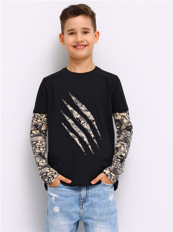 Лонгслив для мальчиков | Бодиарт | Апрель