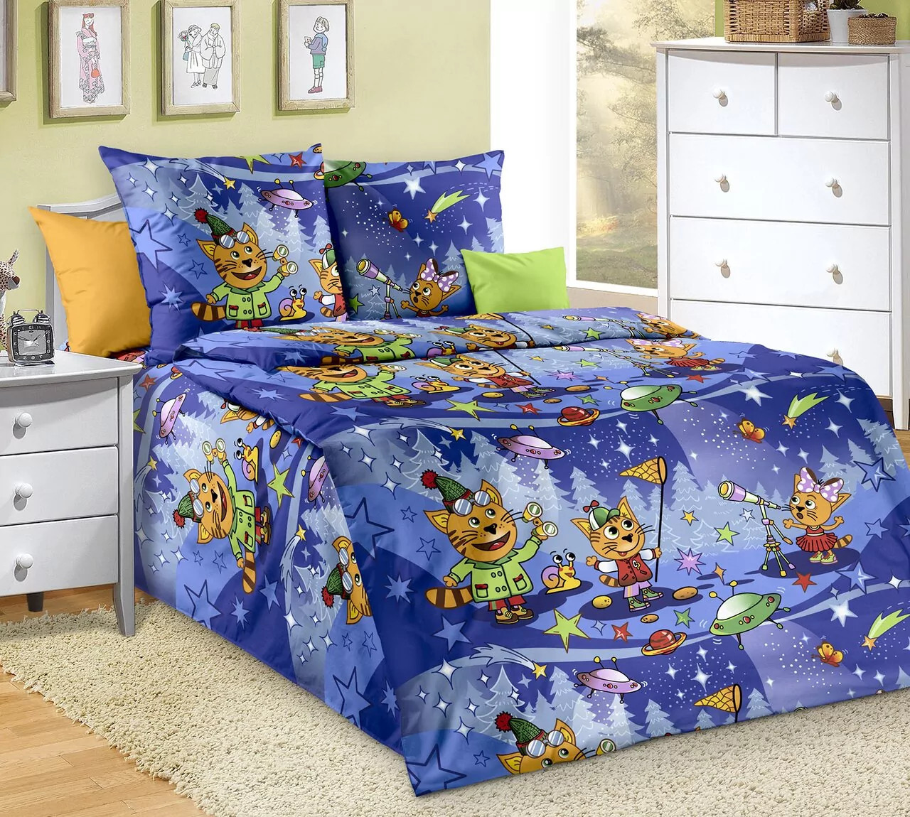 Комплект постельного белья «Котята» | Alice Textile