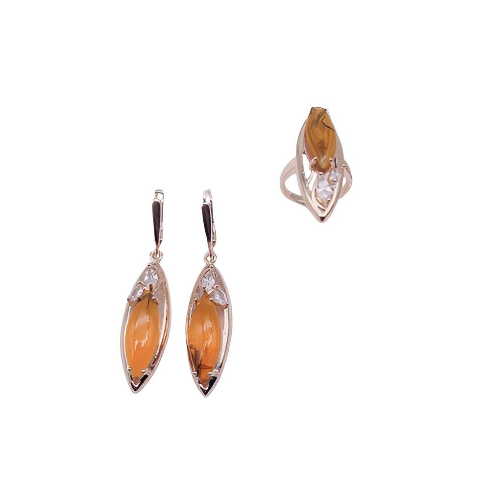 Комплект украшений для женщин с янтарем | Tuimedaq