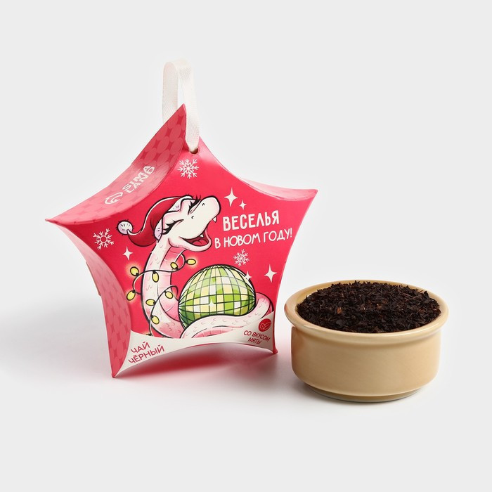 Чай с ароматом мяты «Веселья в Новом году» | Фабрика счастья