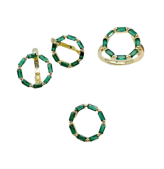 Комплект украшений для женщин с кристаллом | Tuimedaq