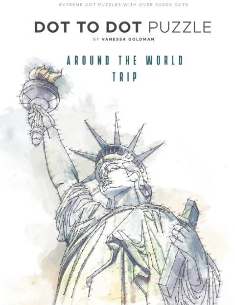 Dot to Dot Puzzle. Around the World Trip