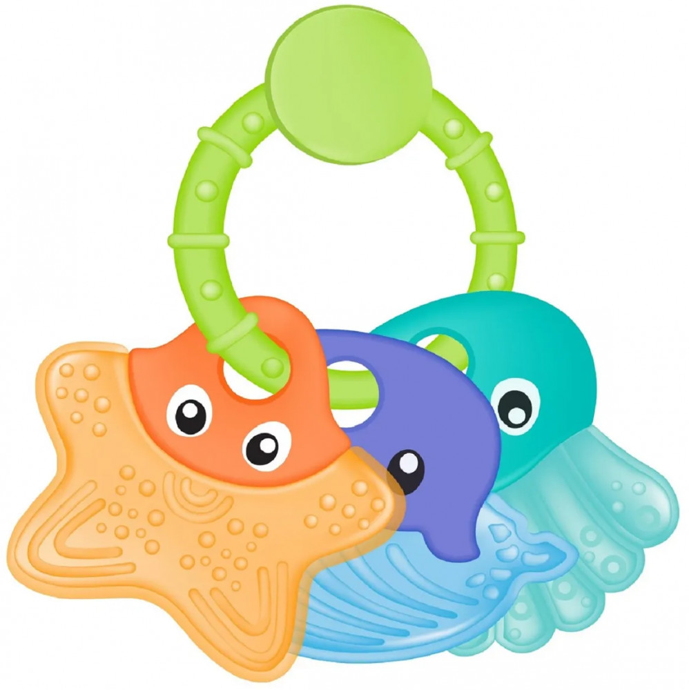 Прорезыватель-погремушка с охлаждающим эффектом «Sea» | Uviton