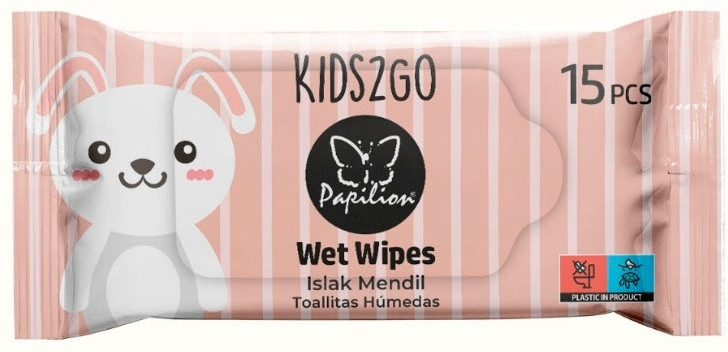 Салфетки влажные детские «Kids2Go» | Papilion
