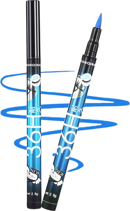 Водостойкая подводка-карандаш для глаз, оттенок 03 Blue | Yanqina