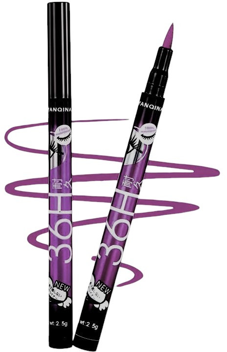 Водостойкая подводка-карандаш для глаз, оттенок 04 Purple | Yanqina
