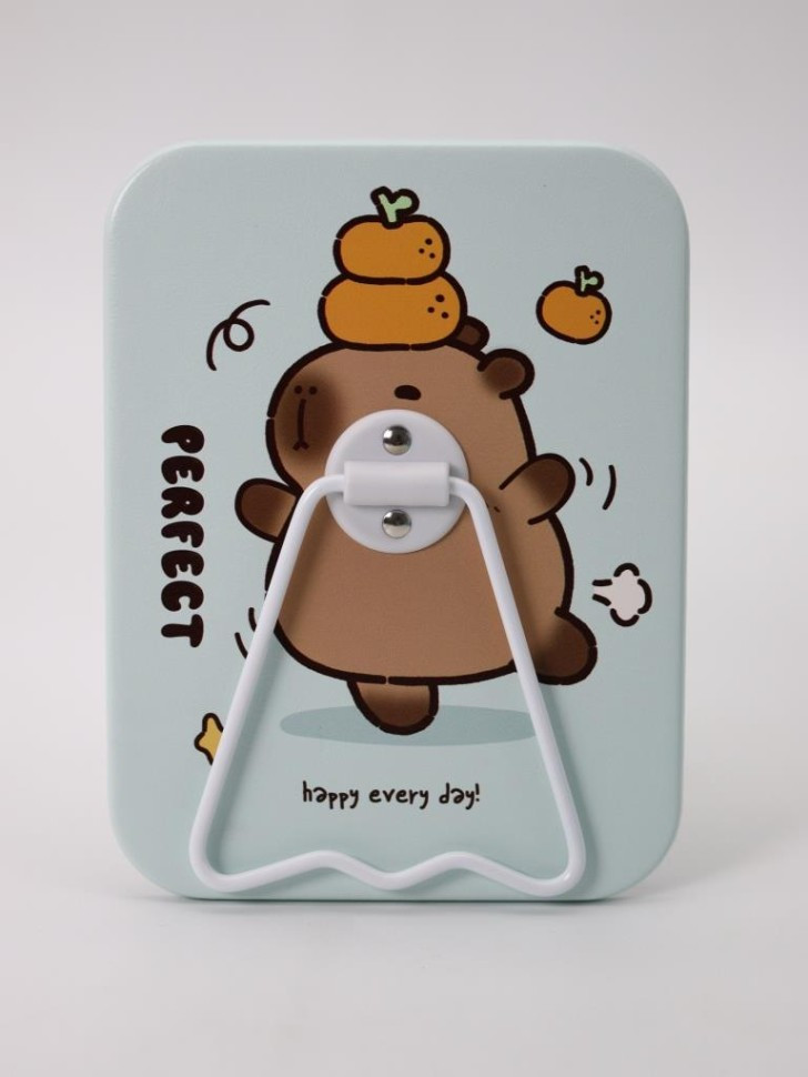 Зеркало настольное настольное «Hamster is happy one» | I like gift | Toki