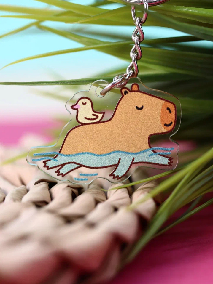 Брелок «Capybara and duck» | I like gift | Toki
