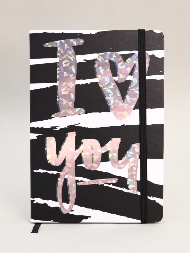 Блокнот «I love you metallic» | I like gift | Toki