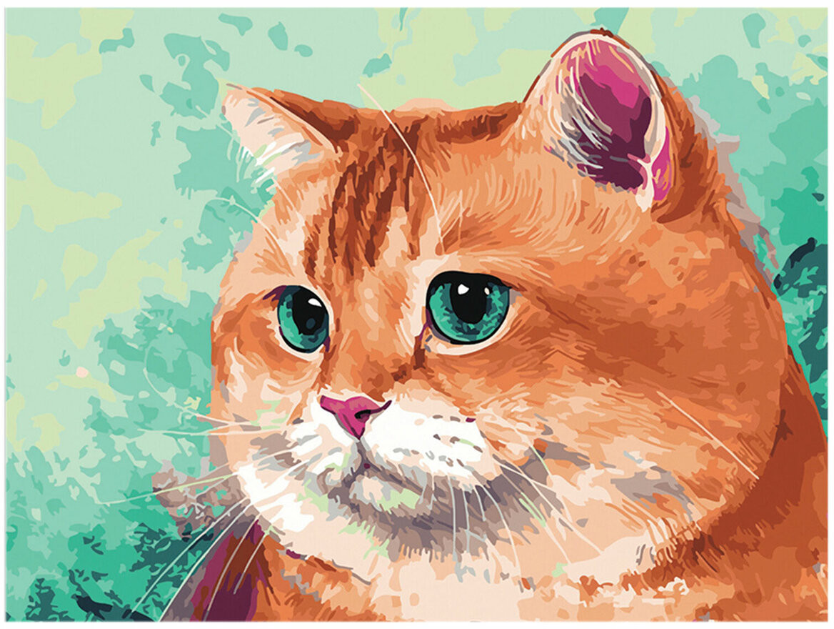 Алмазная мозаика «Кот» | Остров сокровищ