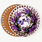 молочный/фиолетовый