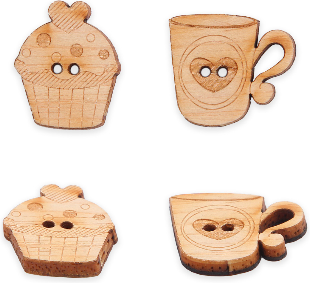 Набор пуговиц-фигурок «Чаепитие» | Magic Buttons