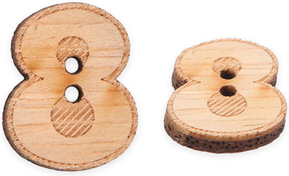 Набор пуговиц-фигурок «Цифра 8» | Magic Buttons