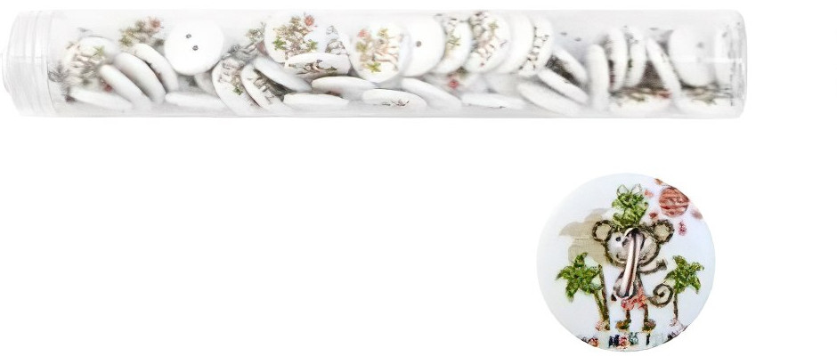 Набор пуговиц «Обезьянка» | Фауна | Айрис