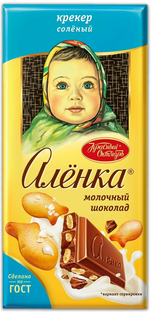 Шоколад молочный с соленым крекером | Алёнка