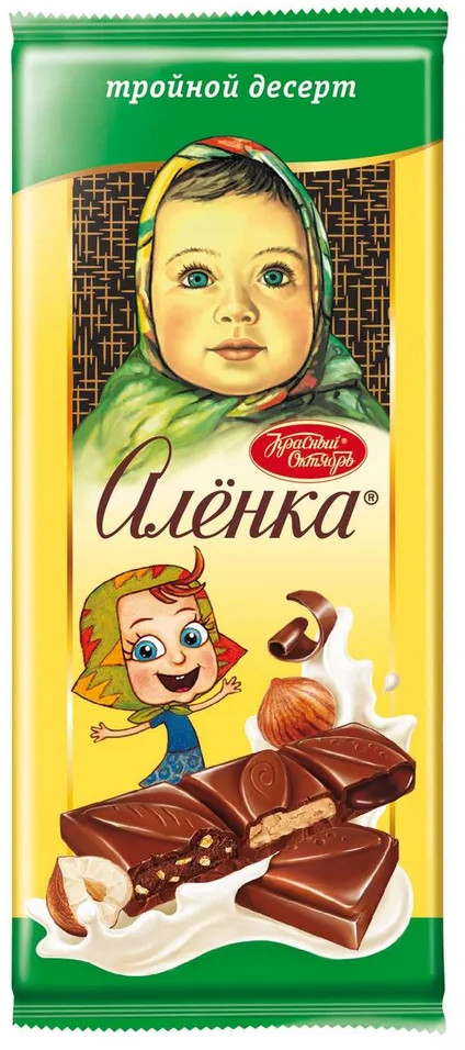 Шоколад молочный с начинкой тройной десерт | Алёнка