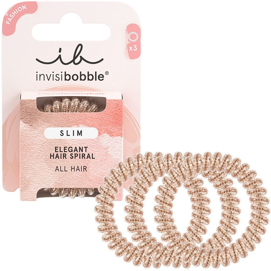 Набор резинок-браслетов для волос «Of Bronze and Beads» | Slim | Invisibobble