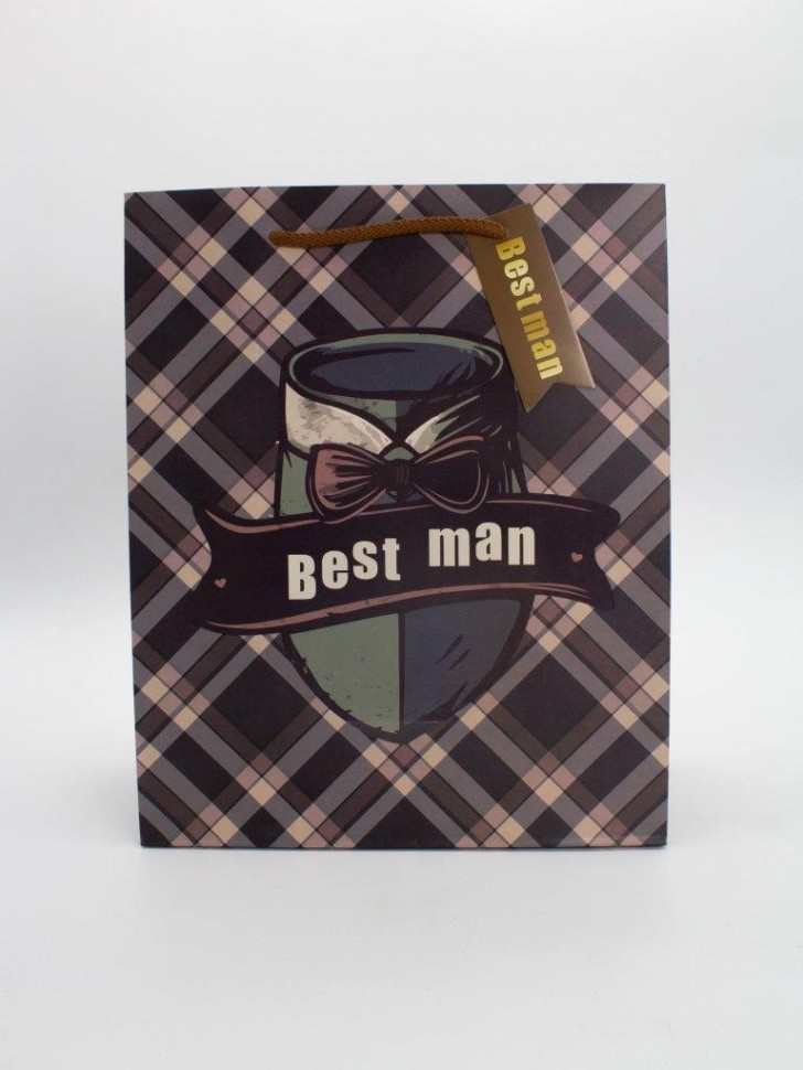 Пакет подарочный «Best man» | I like gift | Toki