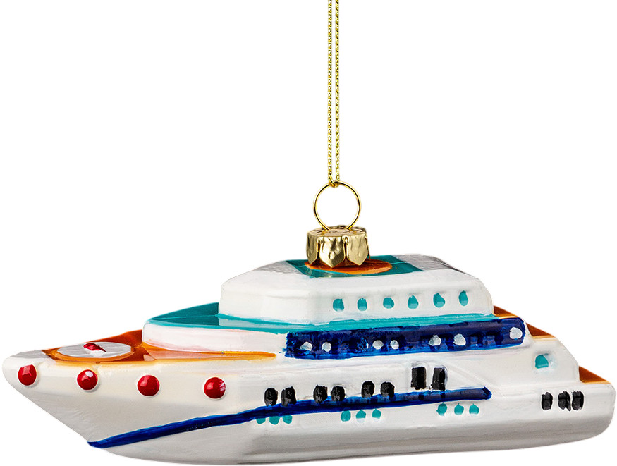 Украшение ёлочное «Пароходик» | Красочный Фейерверк. Пластик | Erich Krause